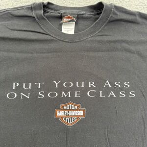 Harley-Davidson Horny Toad Temple Texas Graphic T-Shirt Mens 2XL Black 2008‎ USA